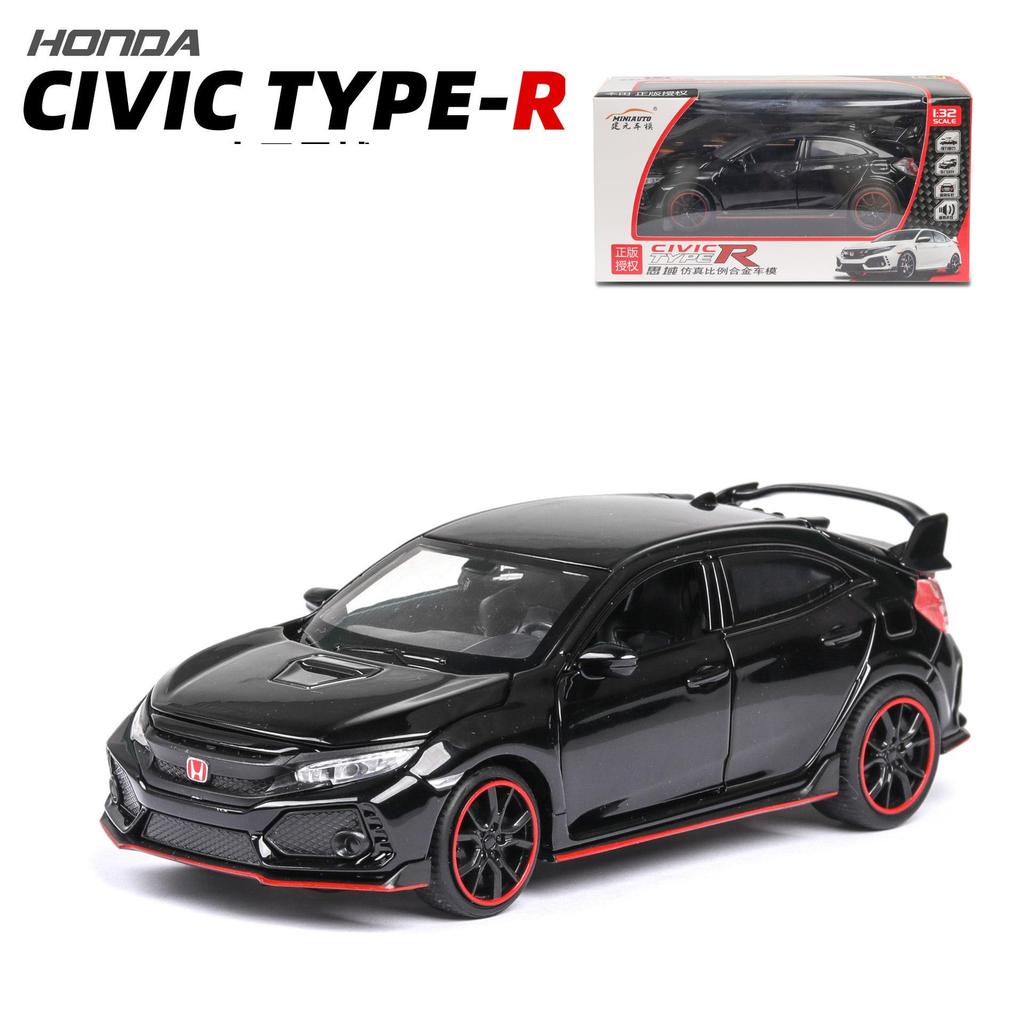 Honda Civic Type R Miniauto 1:32 Negro.