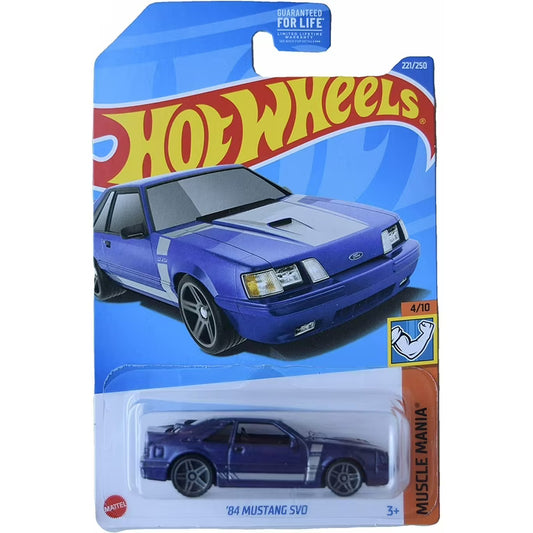 Hot Wheels 84 Mustang SVO Morado.