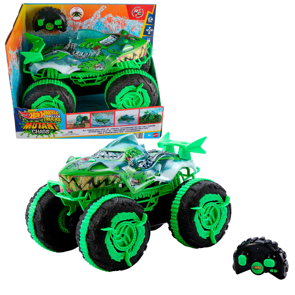 Hot Wheels Monster Trucks Mutant Chaos Todo Terreno Radio Control.
