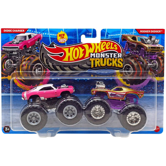 Monster Trucks 2 Pack Dodge Charger y Rodger Dodger.