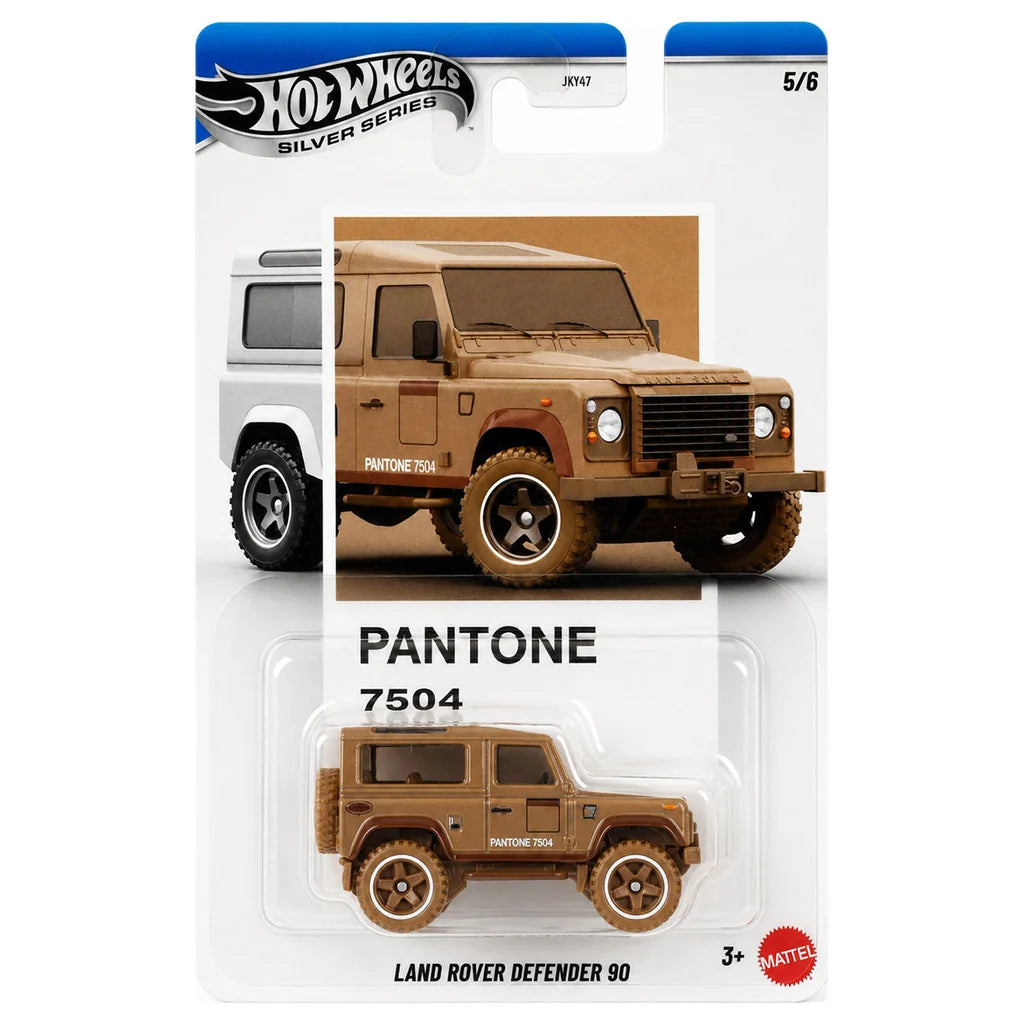 Hot WHeels Silver Series Pantone 7504 Land Rover Defender 90.
