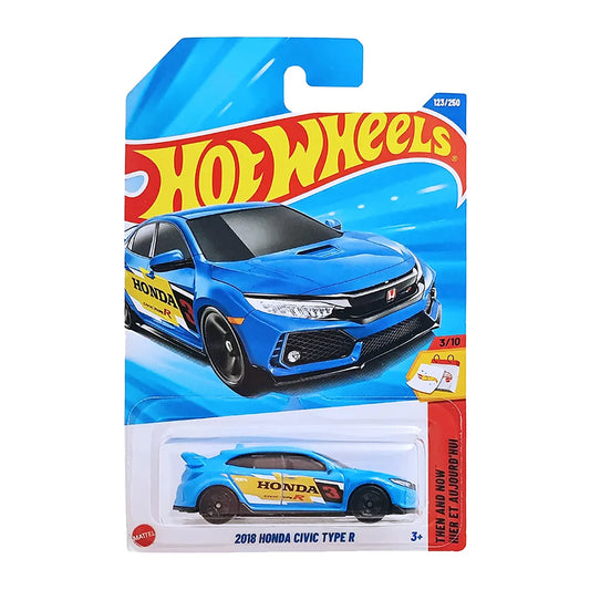 Hot Wheels 2018 Honda Civic Type R Azul.
