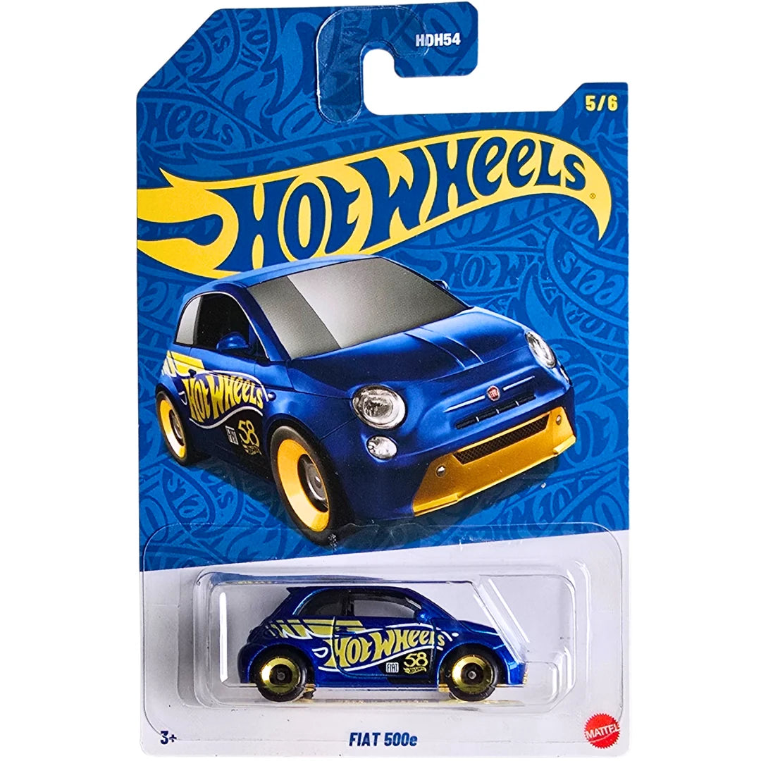 Hot Wheels 58 Fiat 500e.