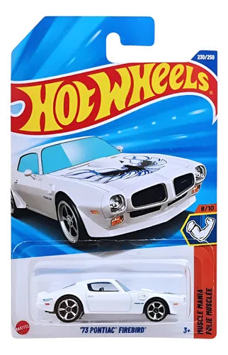 Hot Wheels 73 Pontiac Firebird Blanco.