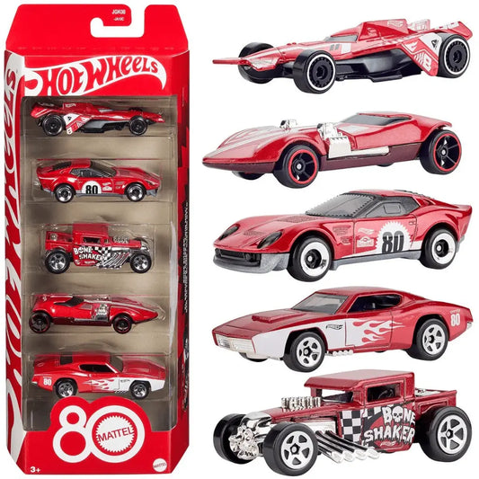 Hot Wheels 80 Aniversario Mattel 5 Pack.