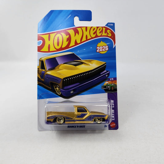 Hot Wheels Bounce'N Bass Dorado.