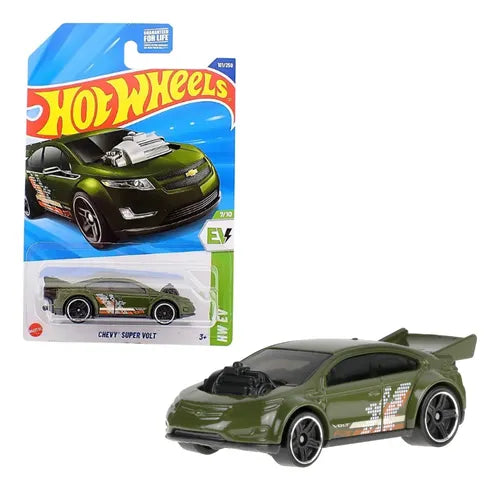 Hot Wheels Chevy Super Volt Verde.