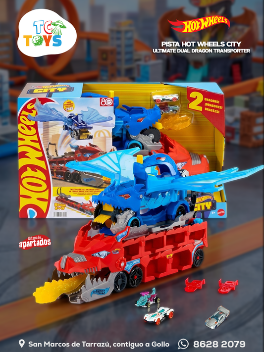 Hot Wheels City Ultimate Dual Dragon Transporter.