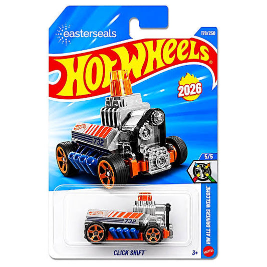 Hot Wheels Click Shift Gris.
