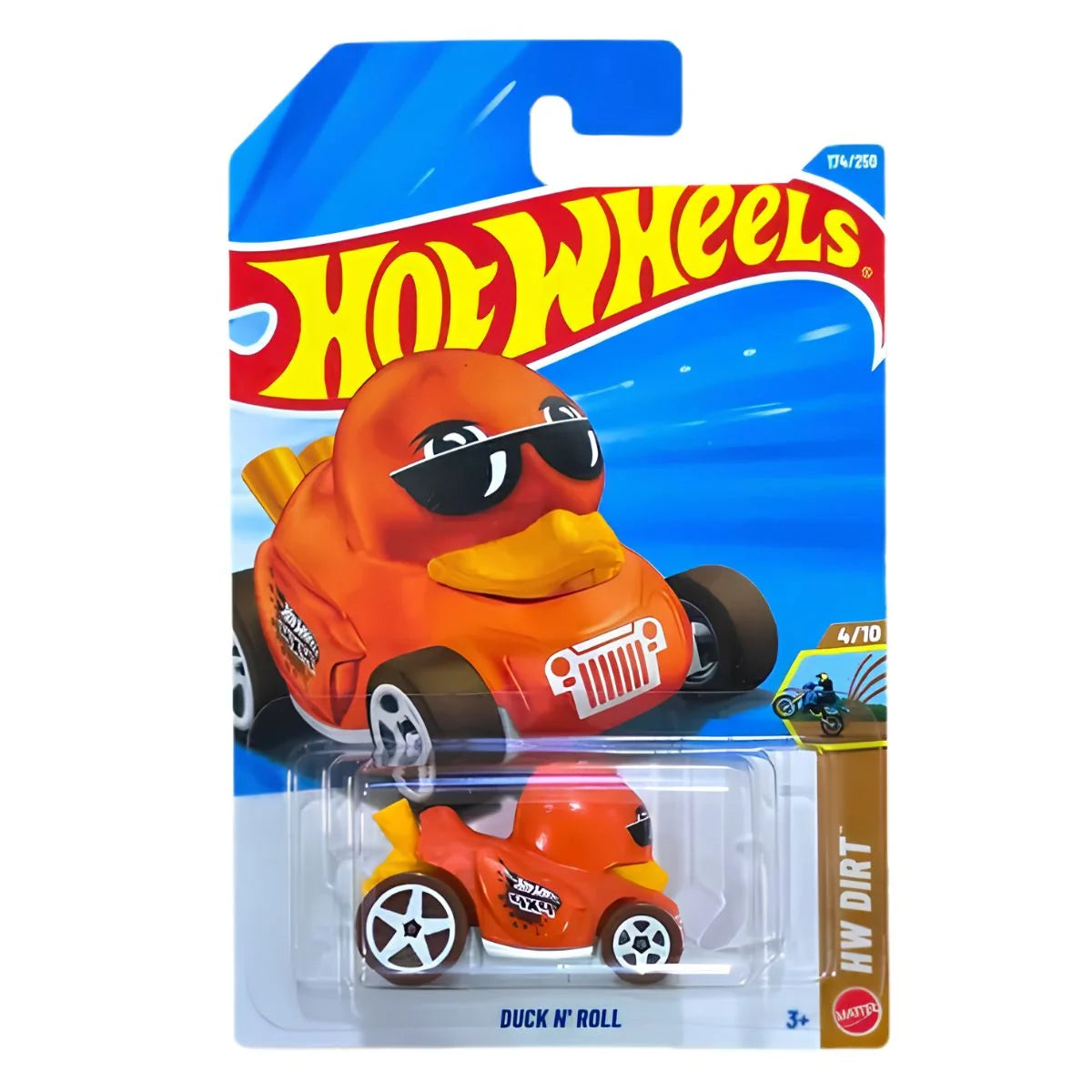 Hot Wheels Duck N'Roll Naranja.