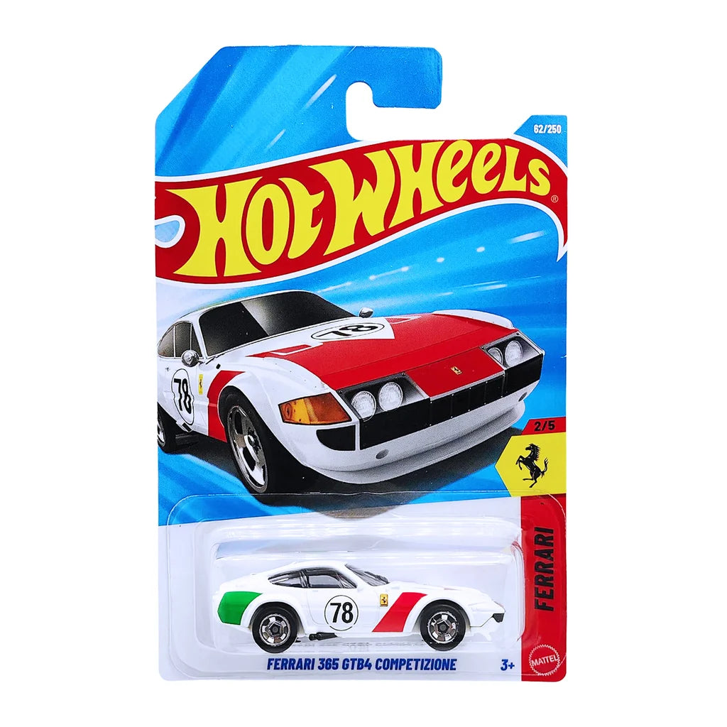 Hot Wheels Ferrari 365 GTB4 Competizione Blanco.