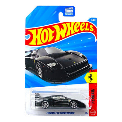 Hot Wheels Ferrari F40 Competizione Negro.