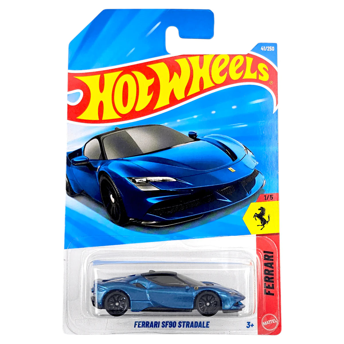 Hot Wheels Ferrari SF90 Stradale Azul.