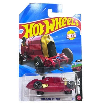Hot Wheels Fiat Beast Of Turin Rojo.
