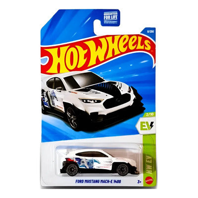Hot Wheels Ford Mustang Mach-E 1400 Blanco.