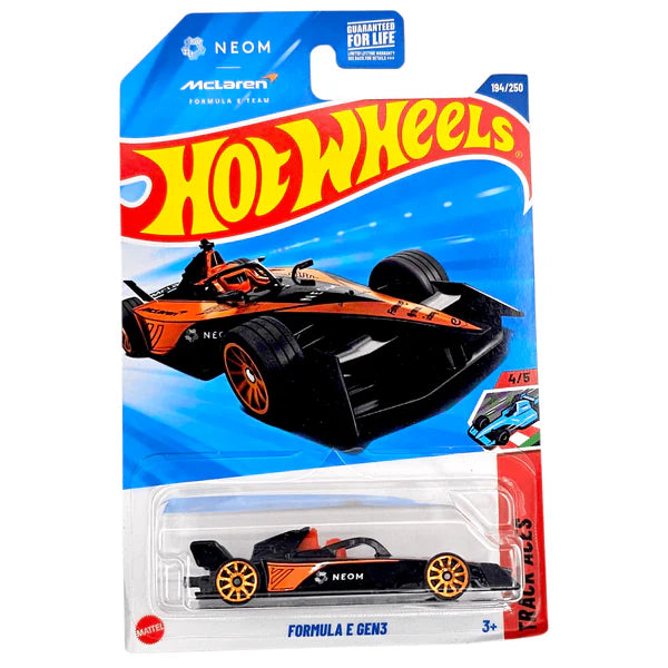 Hot Wheels Formula E Gen3 Negro.