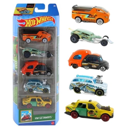 Hot Wheels HW Getaways 5 Pack.