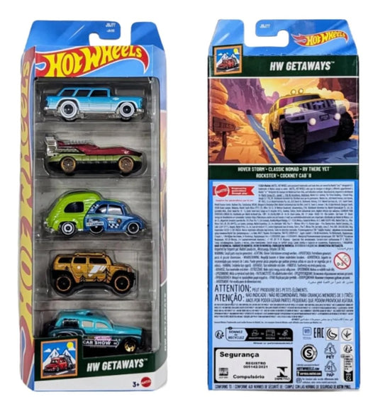 Hot Wheels HW Getaways 5 Pack.