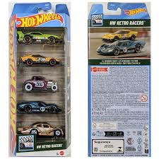 Hot Wheels HW Retro Racers 5 Pack.