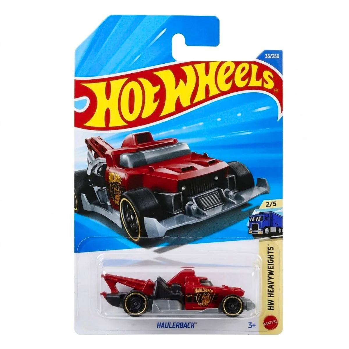 Hot Wheels Haulerback Rojo.