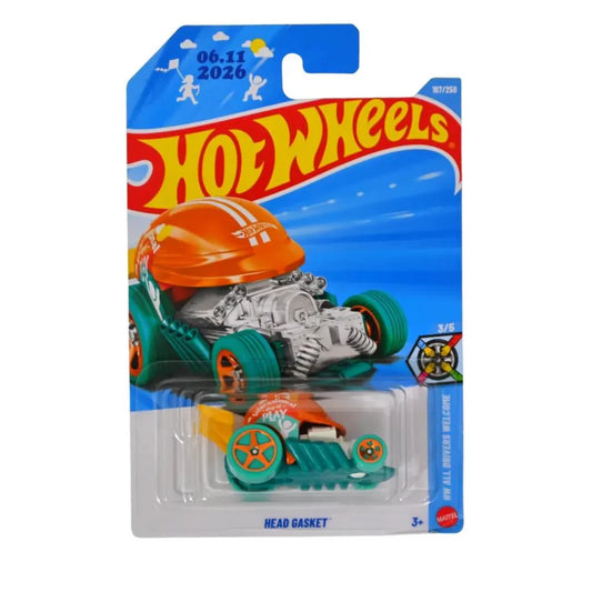 Hot Wheels Head Gasket Turquesa.