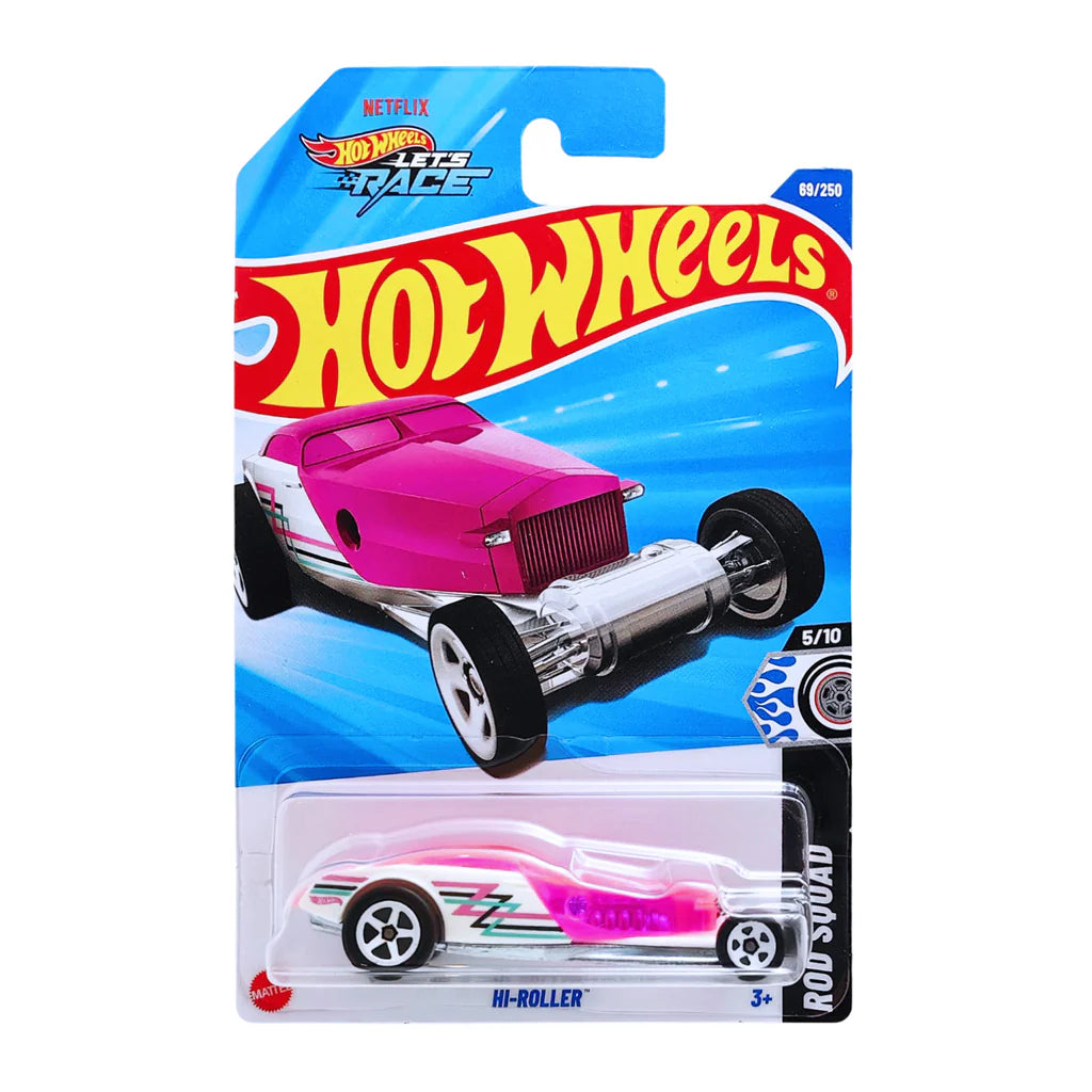 Hot Wheels Hi-Roller Blanco.
