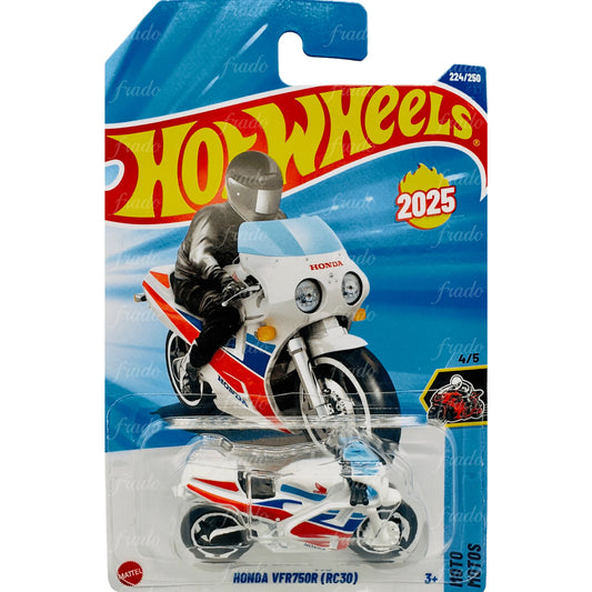 Hot Wheels Honda VFR750R (RC30) Blanca.