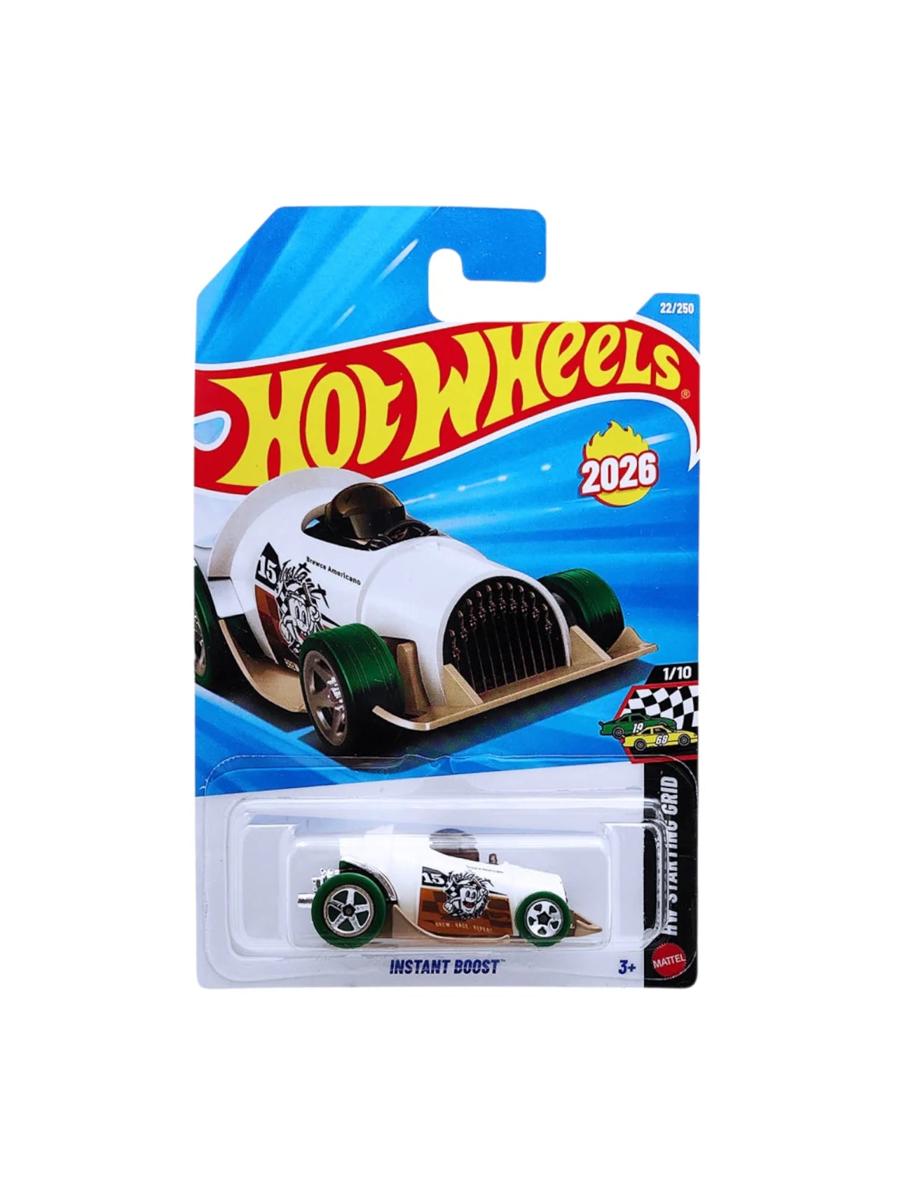 Hot Wheels Instant Boost Blanco.