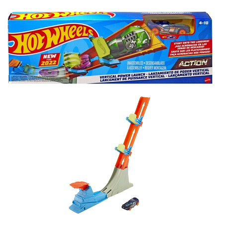 Hot Wheels Lanzamiento de Poder Vertical.