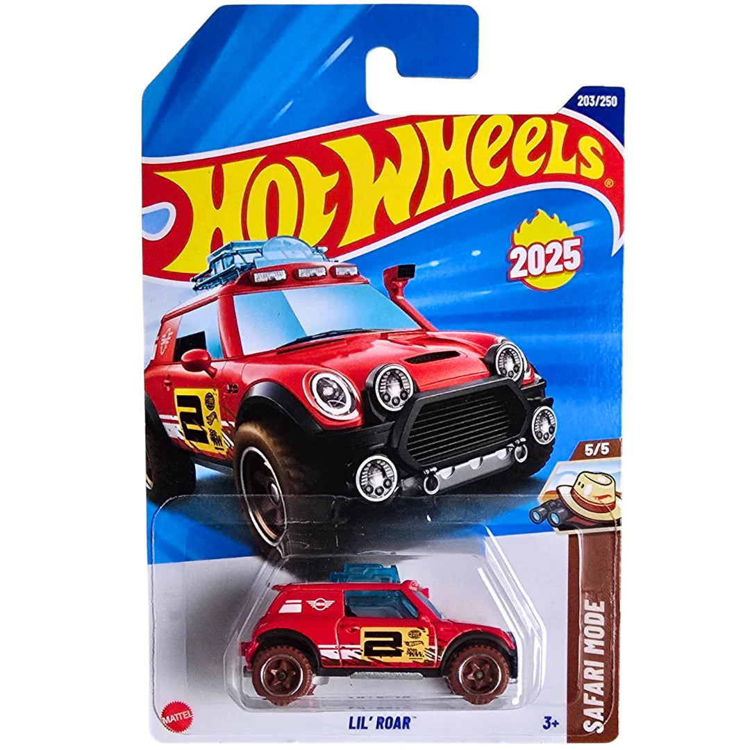 Hot Wheels Lil Roar Rojo.