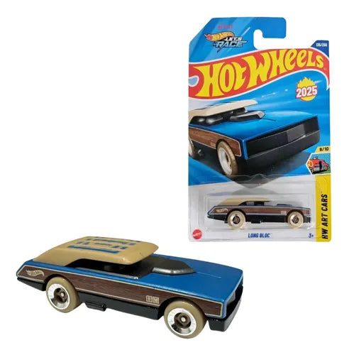 Hot Wheels Long Bloc Azul.