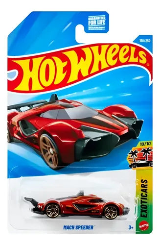 Hot Wheels Mach Speeder Rojo.