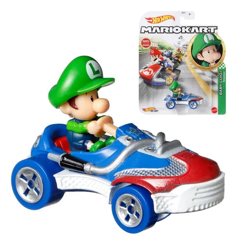 Hot Wheels Mario Kart Baby Luigi Sneeker.