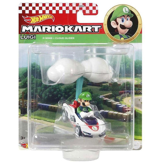 Hot Wheels Mario Kart Luigi P-Wing Cloud Glider.