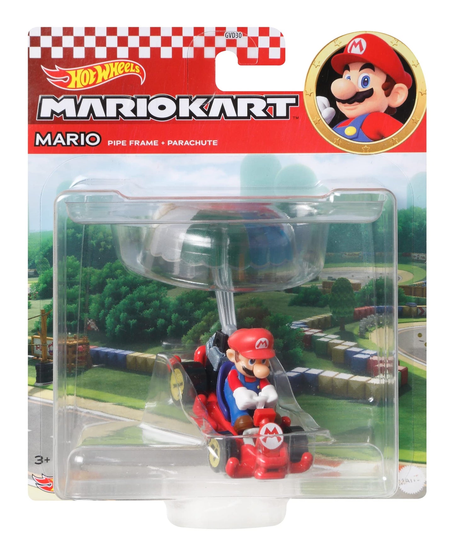 Hot Wheels Mario Kart Mario Pipe Frame Parachute.