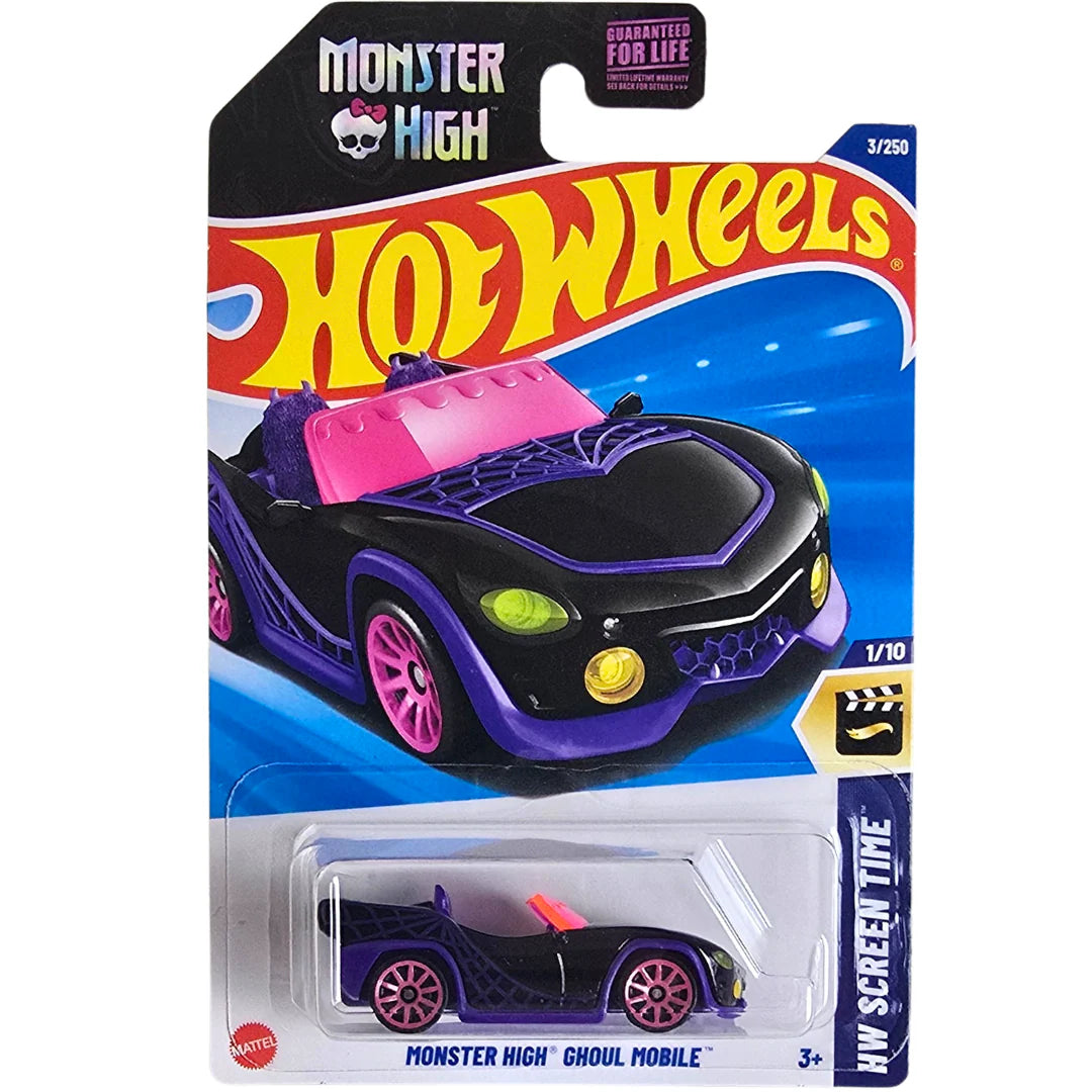 Hot Wheels Monster High Ghoul Mobile Negro con Morado.