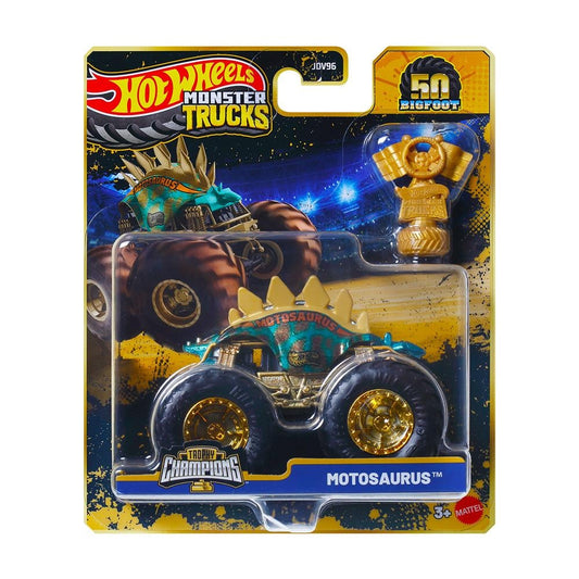 Hot Wheels Monster Trucks 50 Bigfoot Motosaurus.