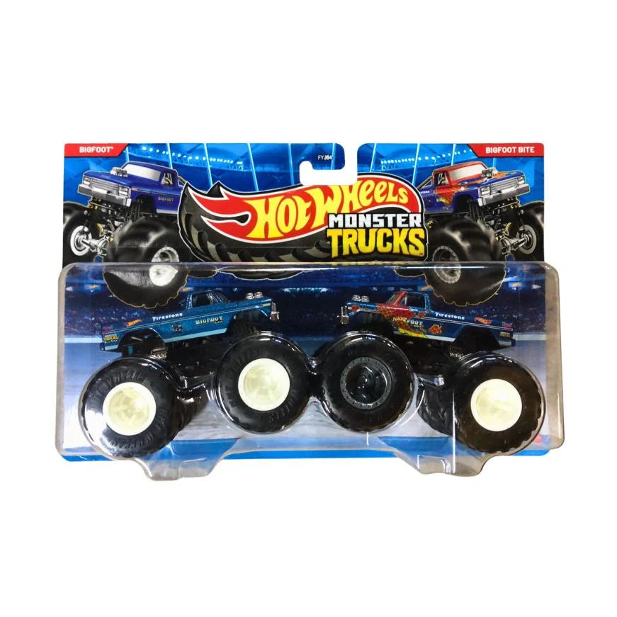 Hot Wheels Monster Trucks Bigfoot y Bigfoot Bite.