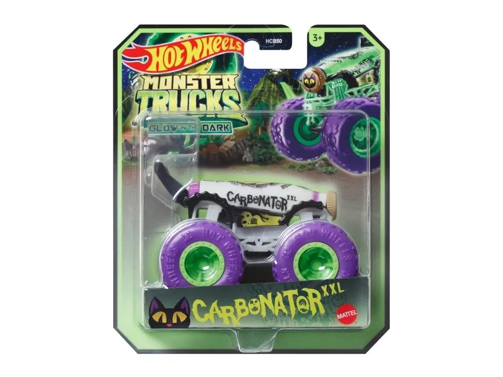 Hot Wheels Monster Trucks Glow In The Dark Carbonator XXL.