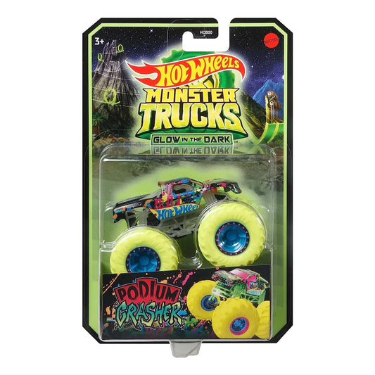 Hot Wheels Monster Trucks Glow In The Dark Podium Crasher.
