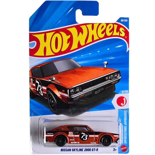 Hot Wheels Nissan Skyline 2000 GT-R Naranja.