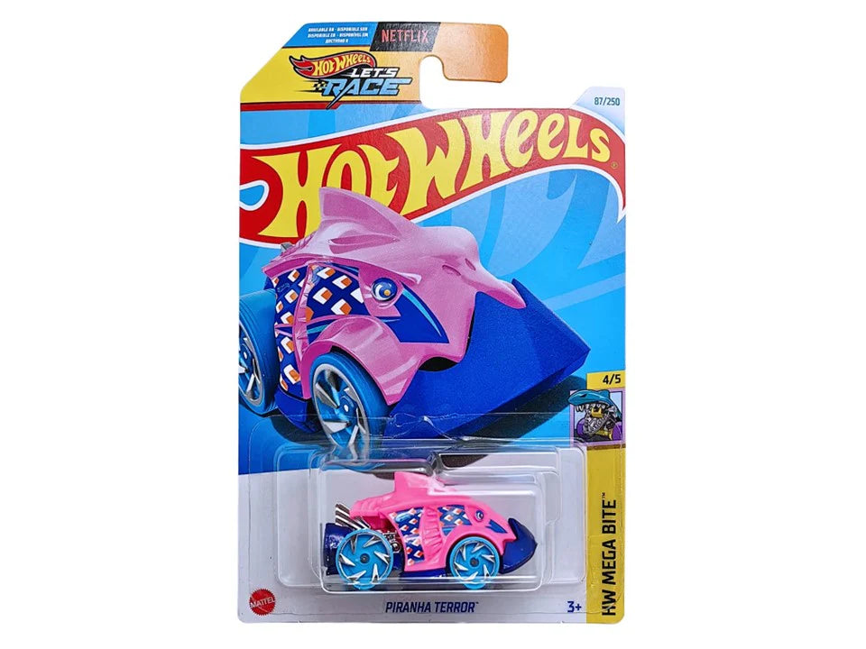 Hot Wheels Piranha Terror Rosado.