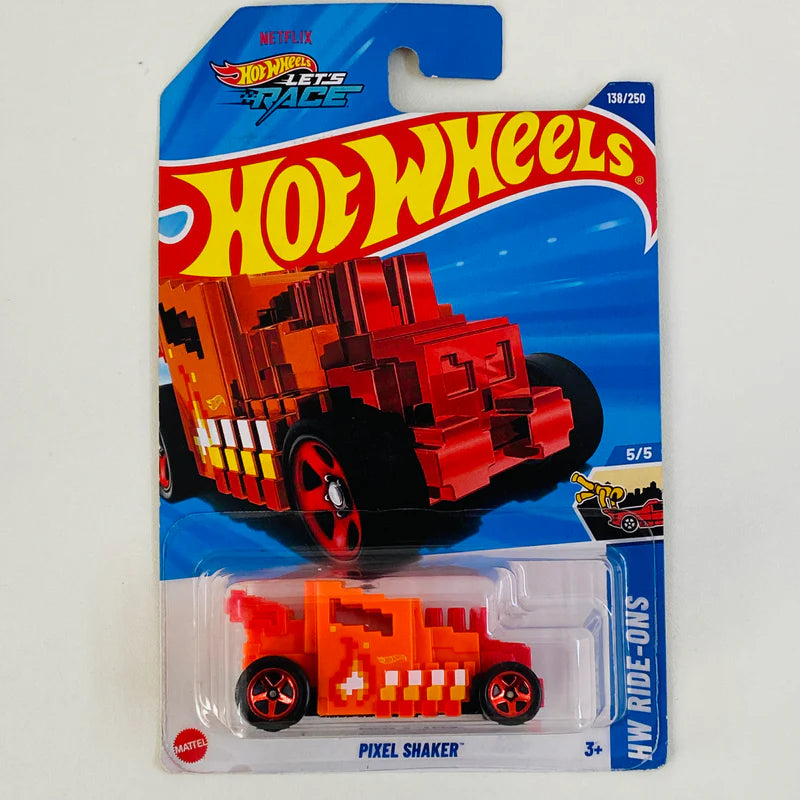 Hot Wheels Pixel Shaker Naranja.