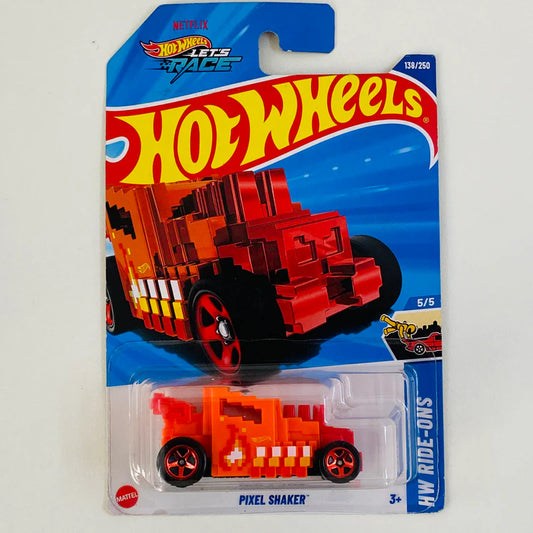 Hot Wheels Pixel Shaker Naranja.