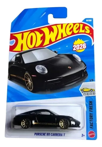 Hot Wheels Porsche 911 Carrera T Negro.
