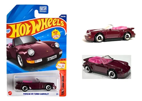 Hot Wheels Porsche 911 Turbo Cabriolet Vino.