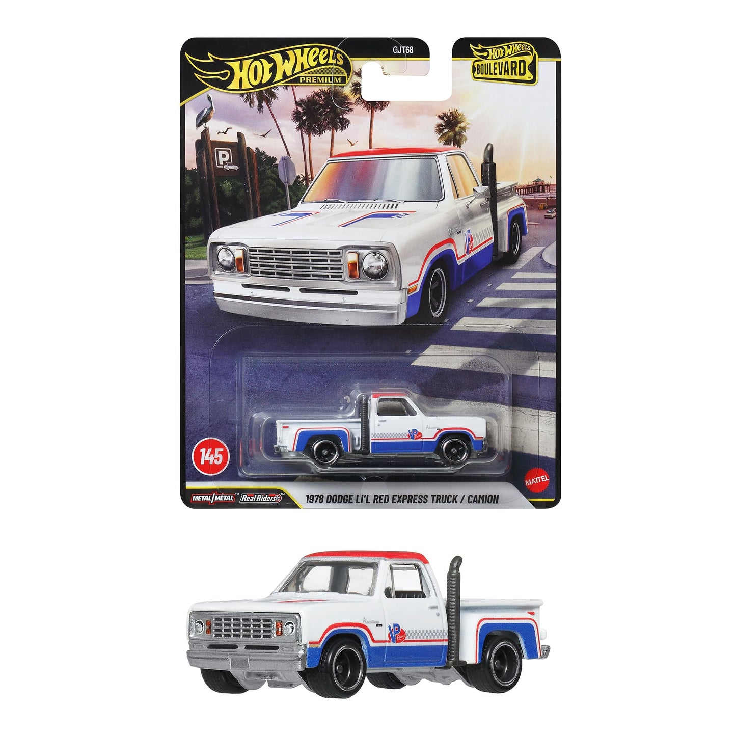 Hot Wheels Premium Boulevard 1978 Dodge Li'L Red Express Truck / Camion.