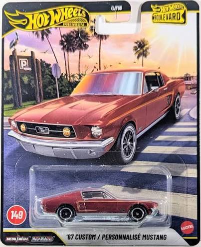 Hot Wheels Premium Boulevard 67 Custom / Personnalisé Mustang.