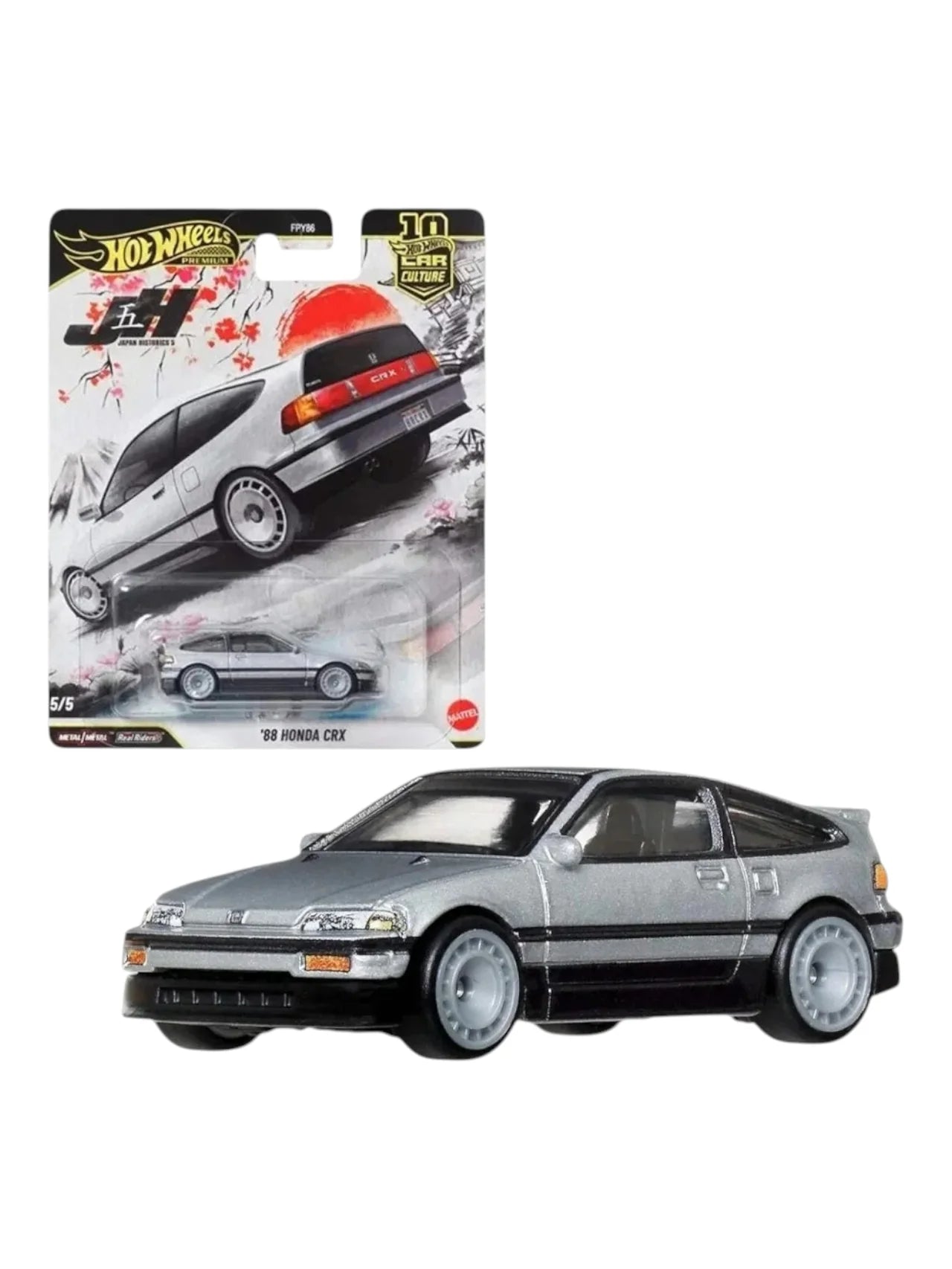 Hot Wheels Premium Car Culture Japan Historics 5 88 Honda CRX.