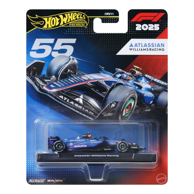Hot Wheels Premium Formula 1 2025 Atlassian Williams Racing 55.